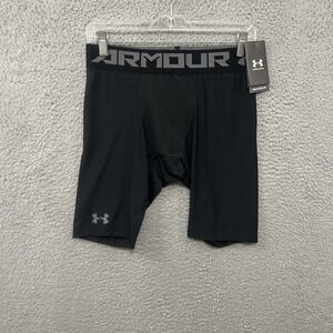 Under Armour Shorts Mens Large Black Compression Active Wear Gym Training Adult